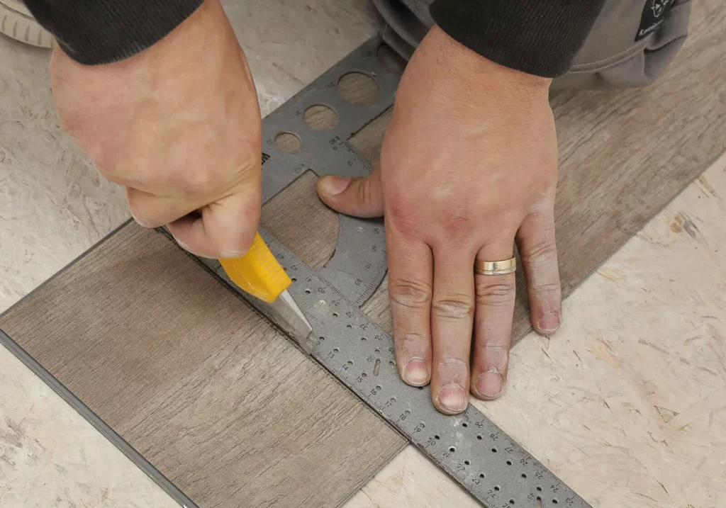 Luxury vinyl installation | Central Alberta Flooring